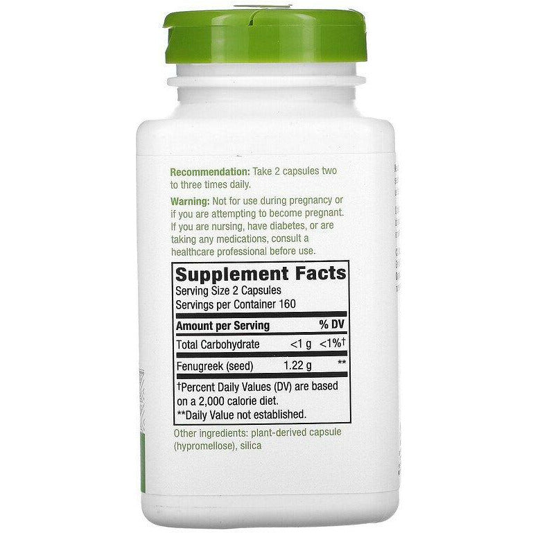 Image of Nature's Way Fenugreek Seed, 610mg - 320 Veg Capsules